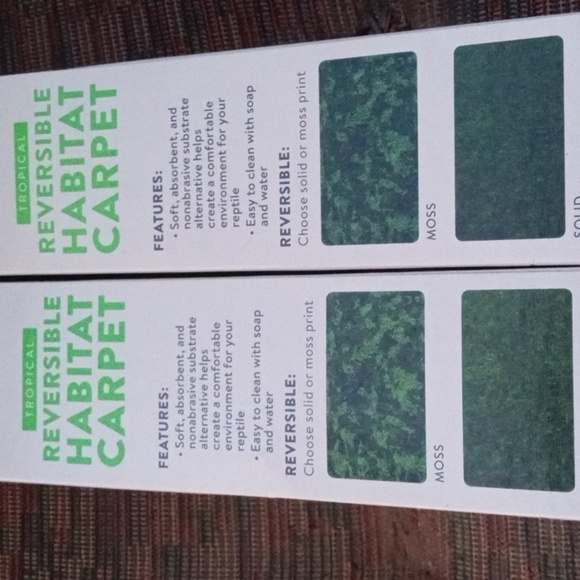 New! THRIVE Two 10 Gallon Terrarium Reversible Habitat Carpet Substrate. - Picture 5 of 6